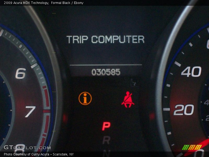 Formal Black / Ebony 2009 Acura MDX Technology
