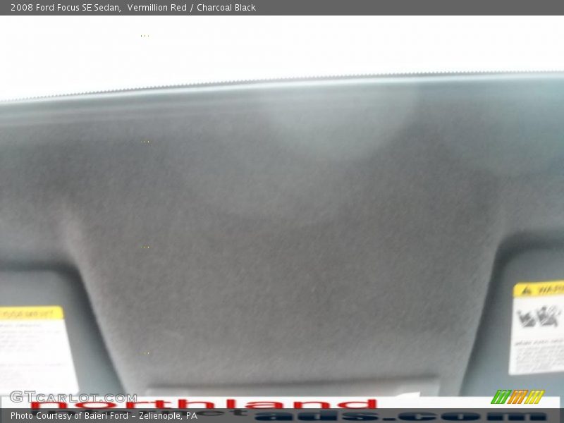 Vermillion Red / Charcoal Black 2008 Ford Focus SE Sedan