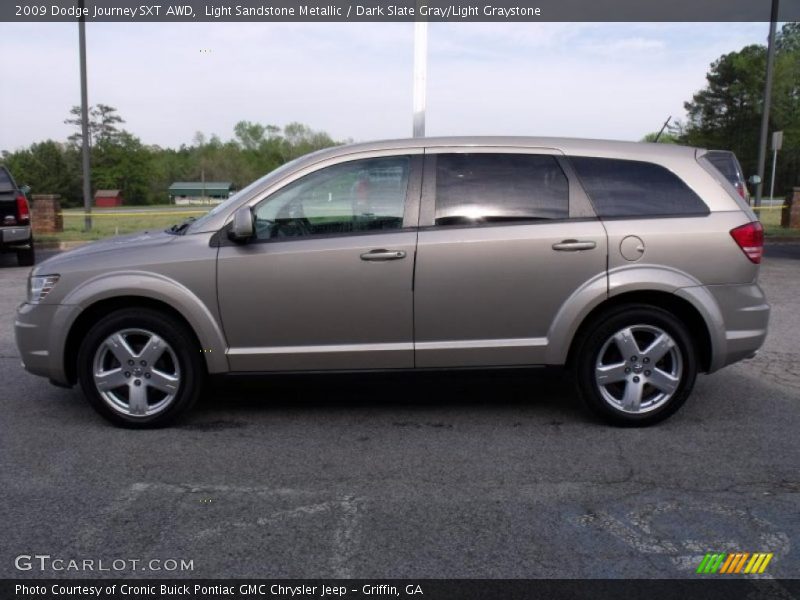 Light Sandstone Metallic / Dark Slate Gray/Light Graystone 2009 Dodge Journey SXT AWD
