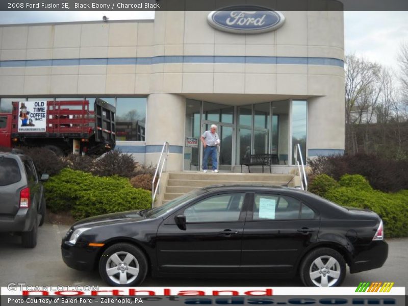 Black Ebony / Charcoal Black 2008 Ford Fusion SE
