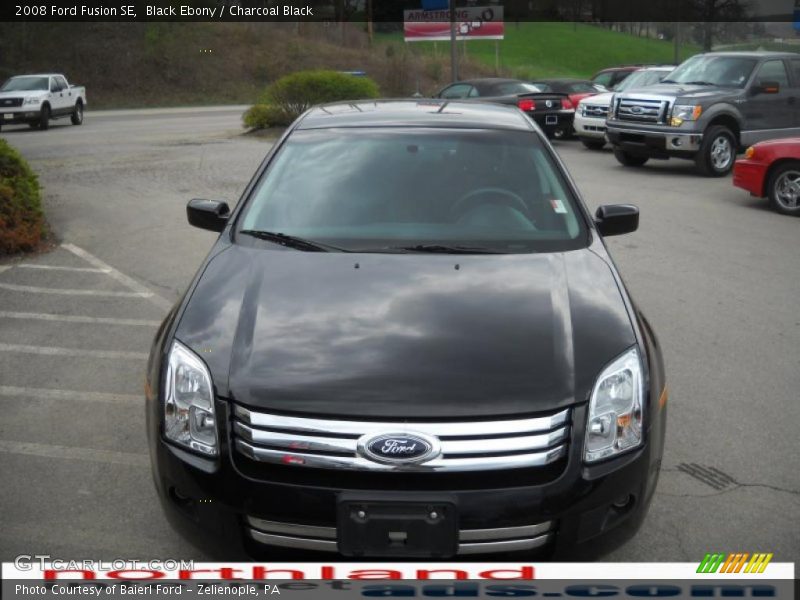 Black Ebony / Charcoal Black 2008 Ford Fusion SE