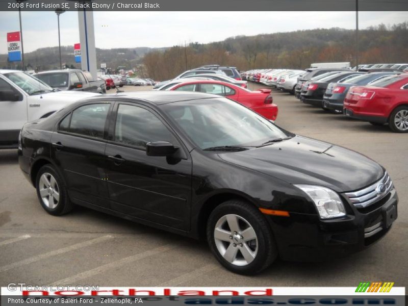 Black Ebony / Charcoal Black 2008 Ford Fusion SE