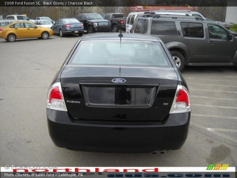 Black Ebony / Charcoal Black 2008 Ford Fusion SE
