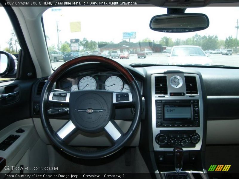Steel Blue Metallic / Dark Khaki/Light Graystone 2007 Chrysler 300 C HEMI
