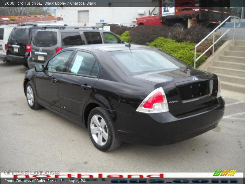 Black Ebony / Charcoal Black 2008 Ford Fusion SE