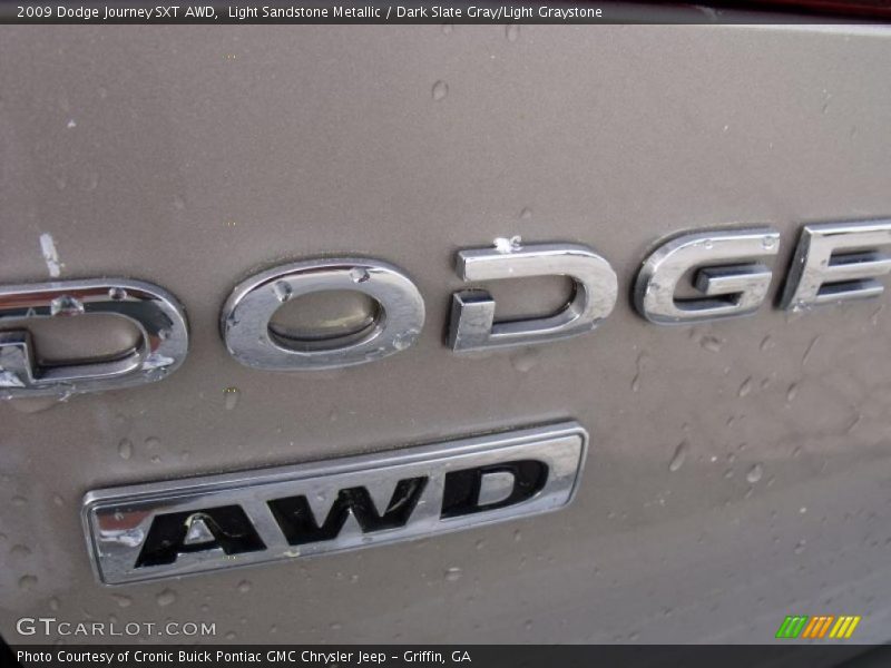 Light Sandstone Metallic / Dark Slate Gray/Light Graystone 2009 Dodge Journey SXT AWD
