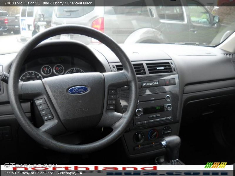 Black Ebony / Charcoal Black 2008 Ford Fusion SE