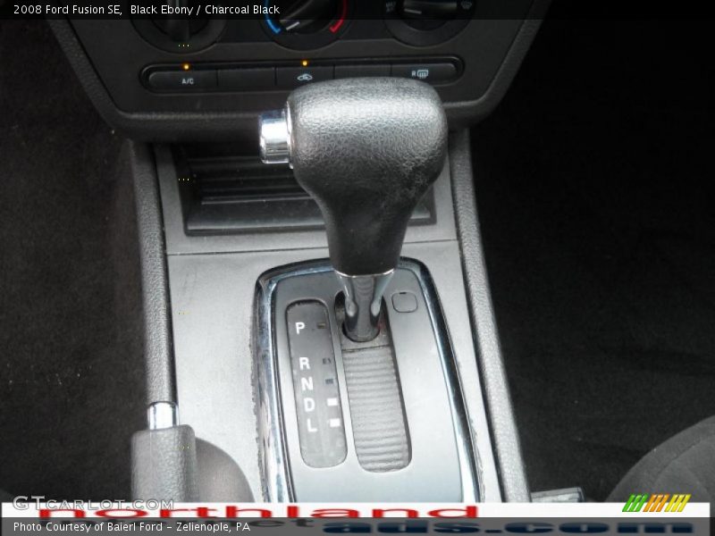 Black Ebony / Charcoal Black 2008 Ford Fusion SE