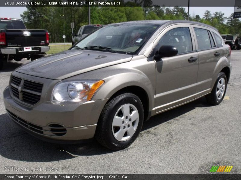 Light Khaki Metallic / Pastel Pebble Beige 2008 Dodge Caliber SE