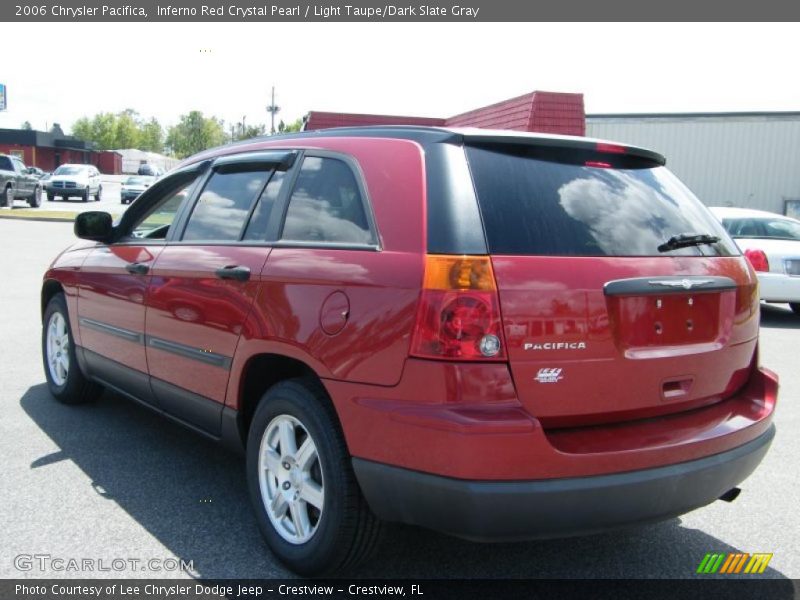 Inferno Red Crystal Pearl / Light Taupe/Dark Slate Gray 2006 Chrysler Pacifica