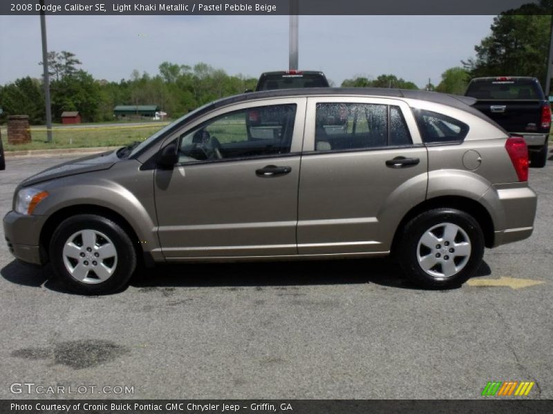 Light Khaki Metallic / Pastel Pebble Beige 2008 Dodge Caliber SE