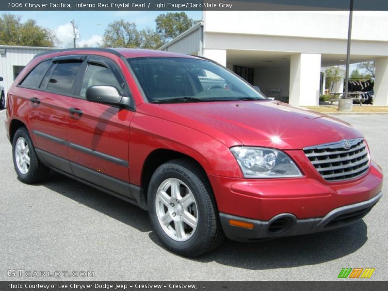 Inferno Red Crystal Pearl / Light Taupe/Dark Slate Gray 2006 Chrysler Pacifica