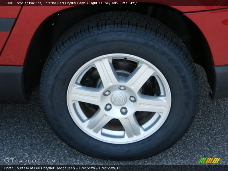Inferno Red Crystal Pearl / Light Taupe/Dark Slate Gray 2006 Chrysler Pacifica