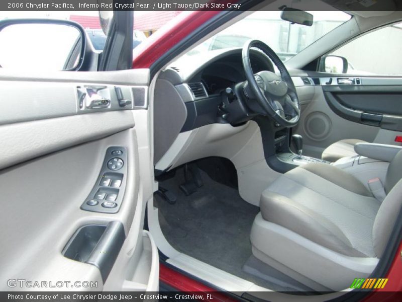 Inferno Red Crystal Pearl / Light Taupe/Dark Slate Gray 2006 Chrysler Pacifica