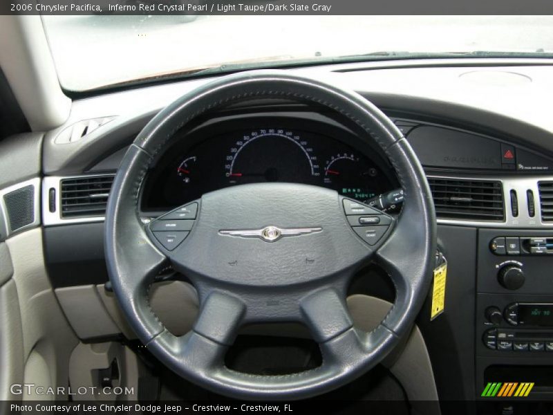 Inferno Red Crystal Pearl / Light Taupe/Dark Slate Gray 2006 Chrysler Pacifica