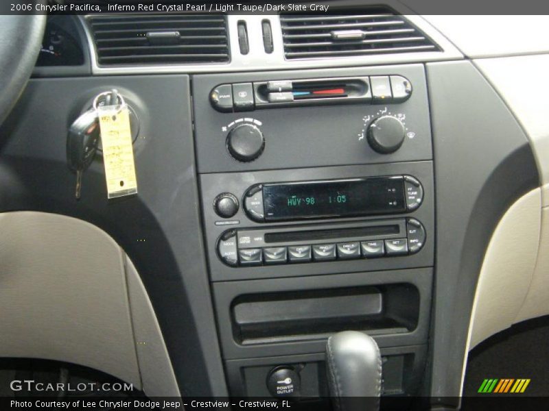 Inferno Red Crystal Pearl / Light Taupe/Dark Slate Gray 2006 Chrysler Pacifica