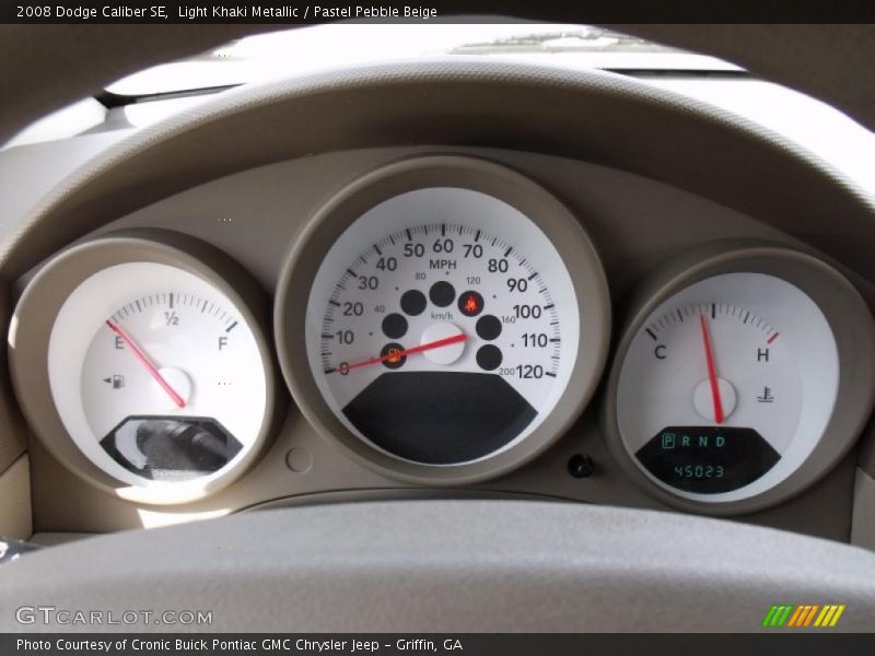 Light Khaki Metallic / Pastel Pebble Beige 2008 Dodge Caliber SE