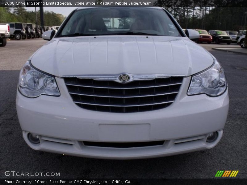 Stone White / Medium Pebble Beige/Cream 2008 Chrysler Sebring Limited Sedan