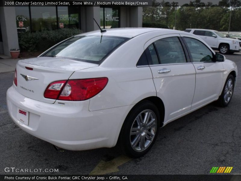 Stone White / Medium Pebble Beige/Cream 2008 Chrysler Sebring Limited Sedan