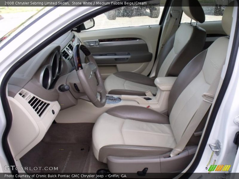 Stone White / Medium Pebble Beige/Cream 2008 Chrysler Sebring Limited Sedan