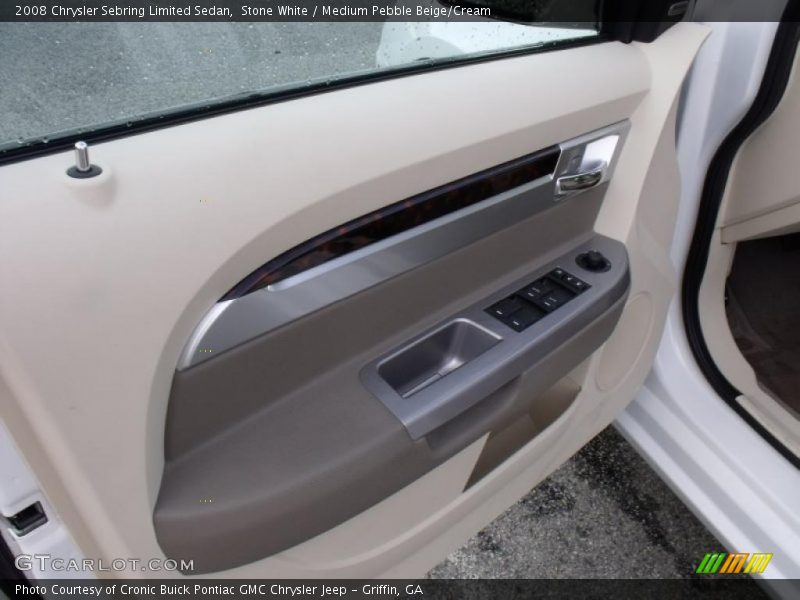Stone White / Medium Pebble Beige/Cream 2008 Chrysler Sebring Limited Sedan