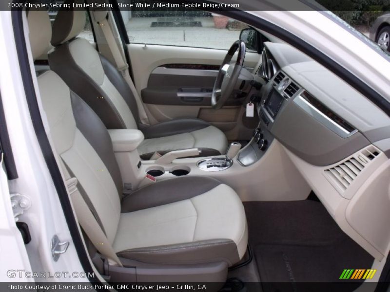 Stone White / Medium Pebble Beige/Cream 2008 Chrysler Sebring Limited Sedan