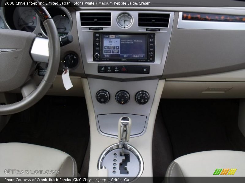 Stone White / Medium Pebble Beige/Cream 2008 Chrysler Sebring Limited Sedan