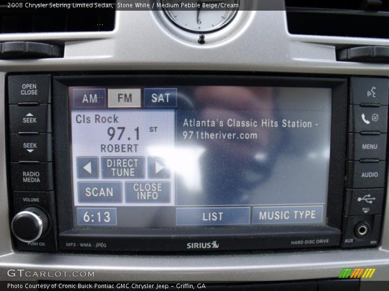 Stone White / Medium Pebble Beige/Cream 2008 Chrysler Sebring Limited Sedan