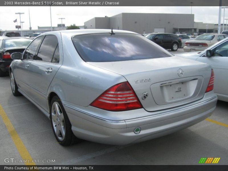 Brilliant Silver Metallic / Charcoal 2003 Mercedes-Benz S 500 Sedan