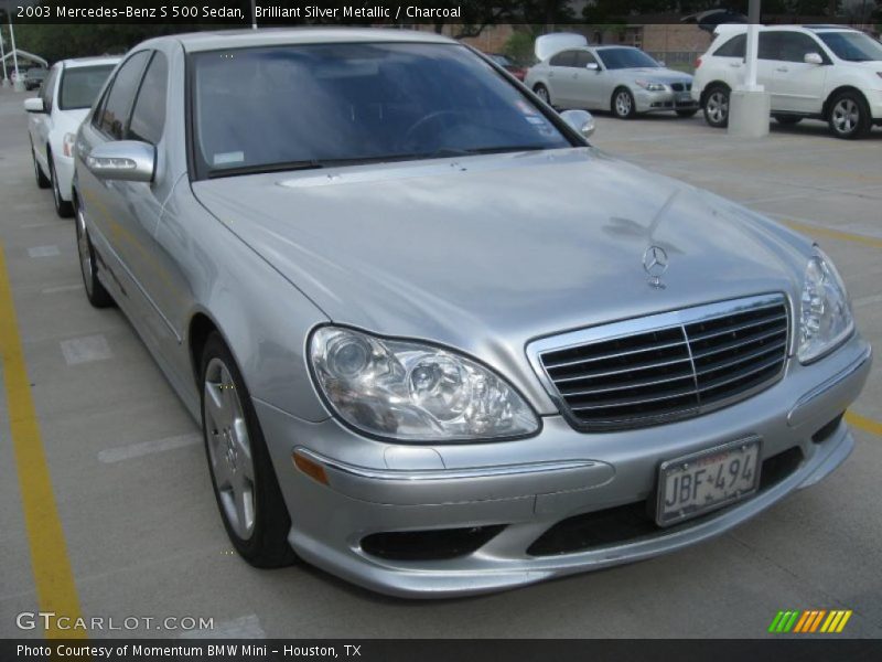 Brilliant Silver Metallic / Charcoal 2003 Mercedes-Benz S 500 Sedan
