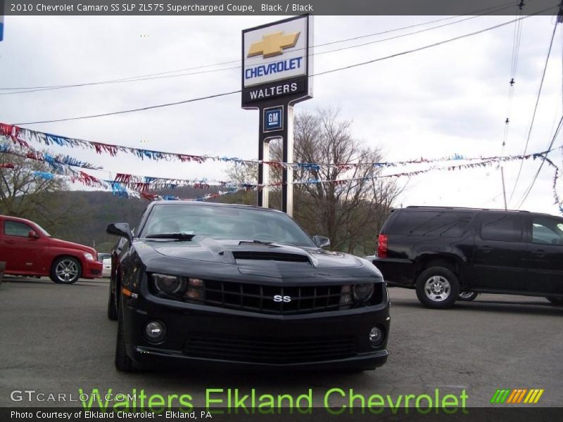 Black / Black 2010 Chevrolet Camaro SS SLP ZL575 Supercharged Coupe