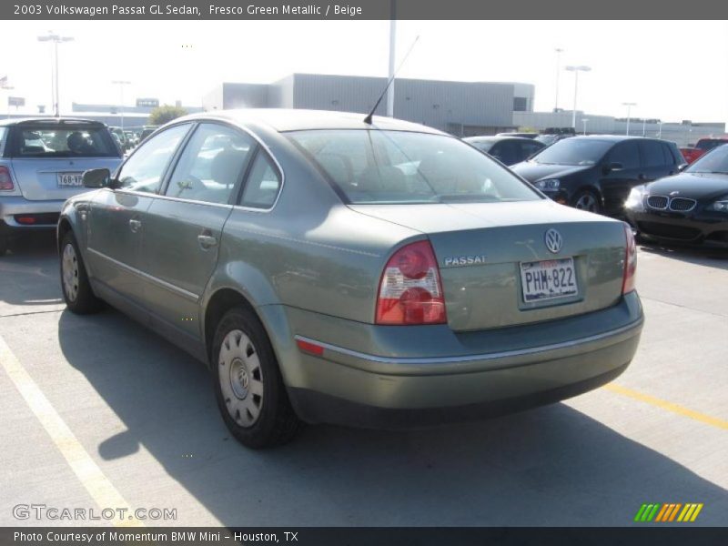 Fresco Green Metallic / Beige 2003 Volkswagen Passat GL Sedan