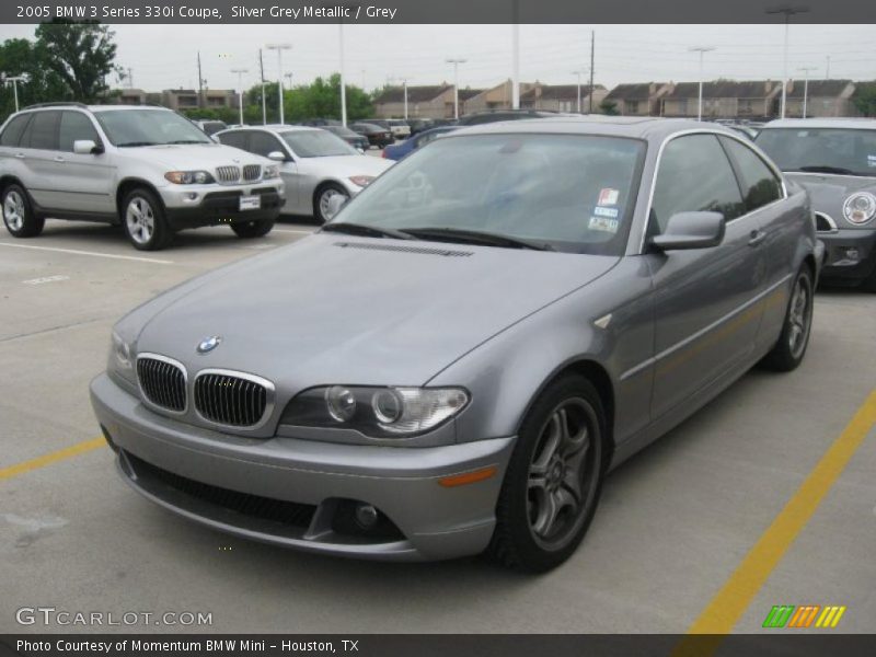 Silver Grey Metallic / Grey 2005 BMW 3 Series 330i Coupe