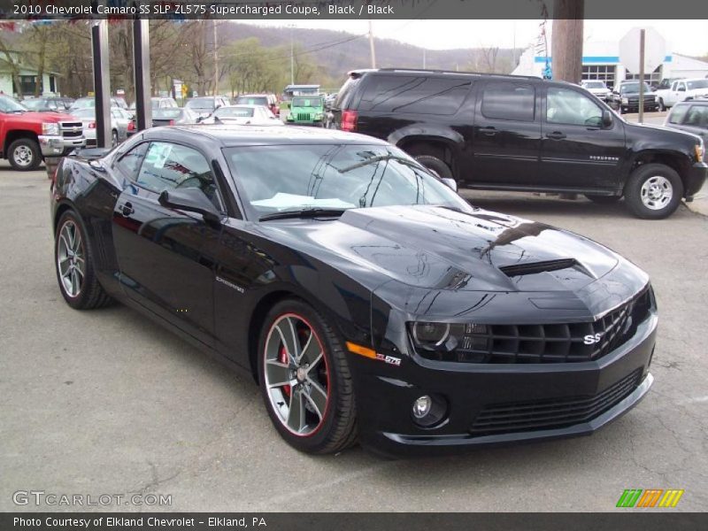 Black / Black 2010 Chevrolet Camaro SS SLP ZL575 Supercharged Coupe