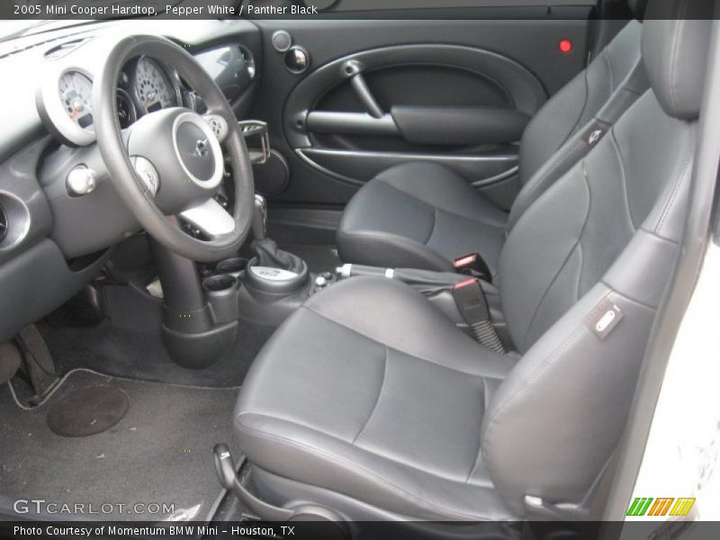 Pepper White / Panther Black 2005 Mini Cooper Hardtop