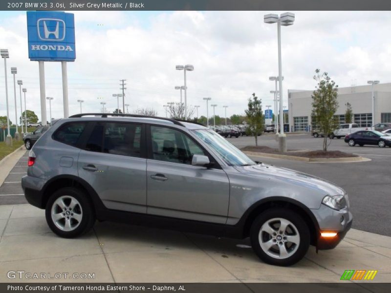 Silver Grey Metallic / Black 2007 BMW X3 3.0si