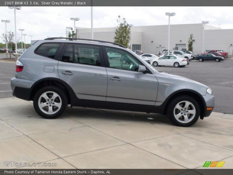 Silver Grey Metallic / Black 2007 BMW X3 3.0si
