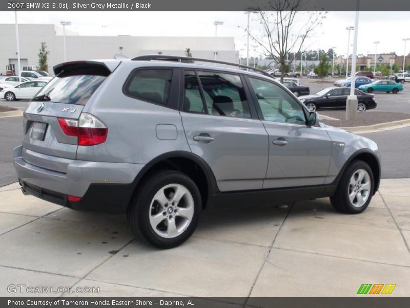 Silver Grey Metallic / Black 2007 BMW X3 3.0si