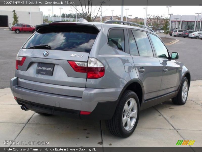 Silver Grey Metallic / Black 2007 BMW X3 3.0si
