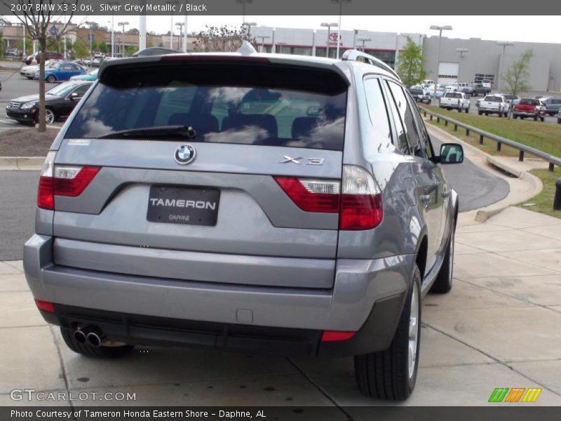 Silver Grey Metallic / Black 2007 BMW X3 3.0si