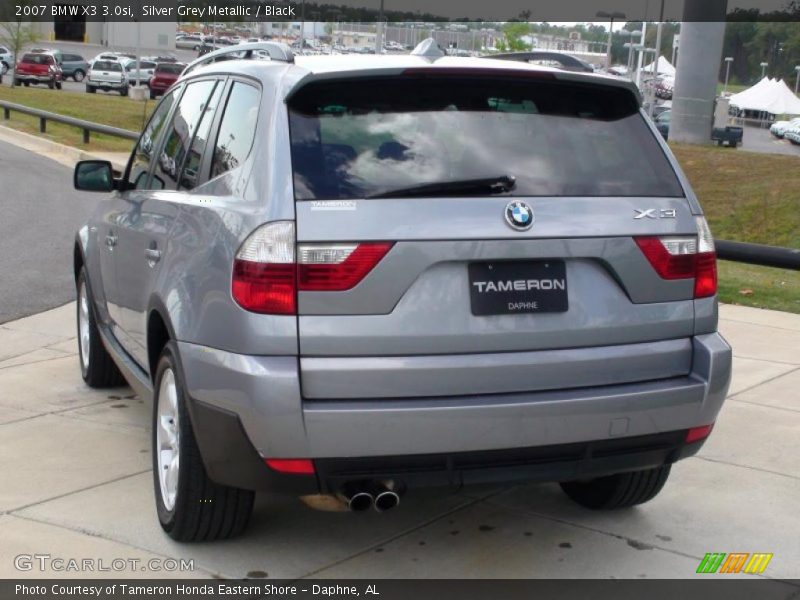 Silver Grey Metallic / Black 2007 BMW X3 3.0si