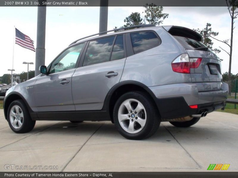 Silver Grey Metallic / Black 2007 BMW X3 3.0si