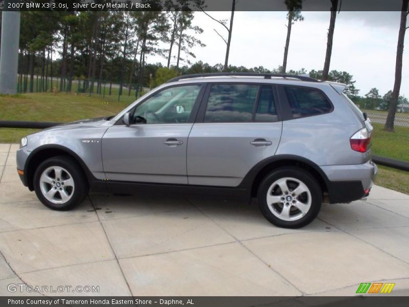 Silver Grey Metallic / Black 2007 BMW X3 3.0si