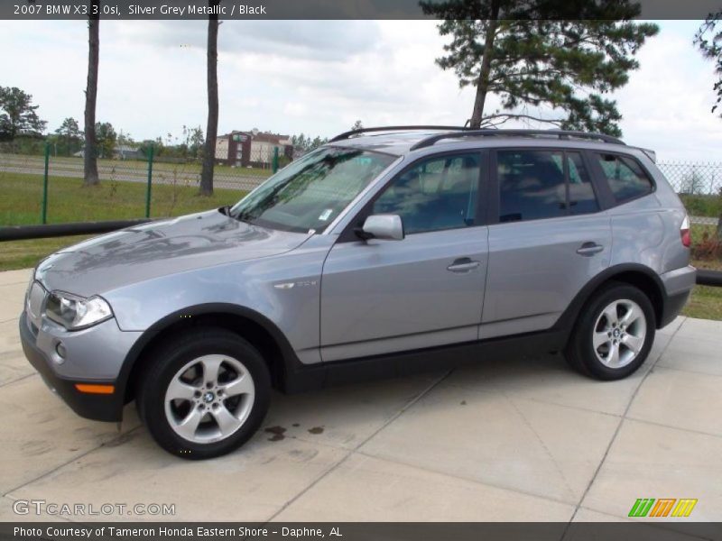 Silver Grey Metallic / Black 2007 BMW X3 3.0si