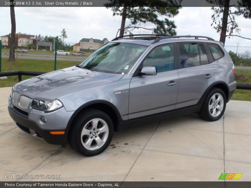 Silver Grey Metallic / Black 2007 BMW X3 3.0si