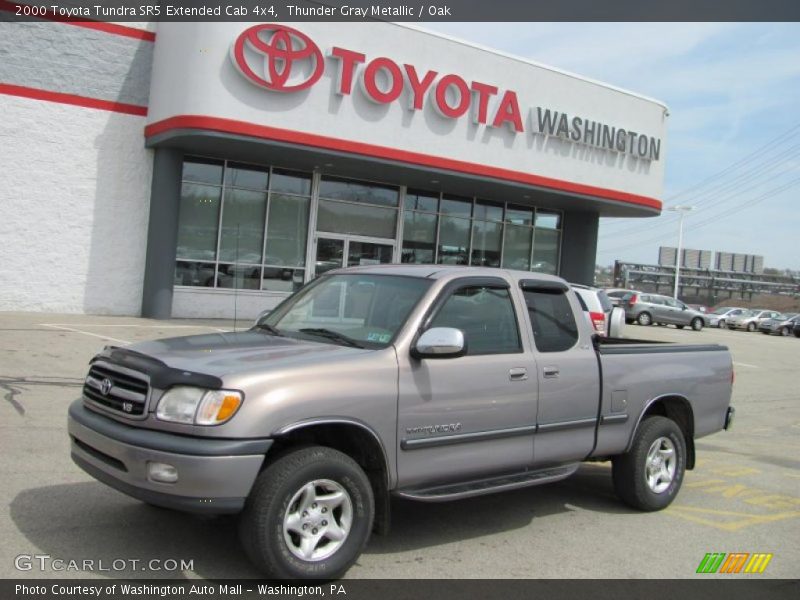 Thunder Gray Metallic / Oak 2000 Toyota Tundra SR5 Extended Cab 4x4