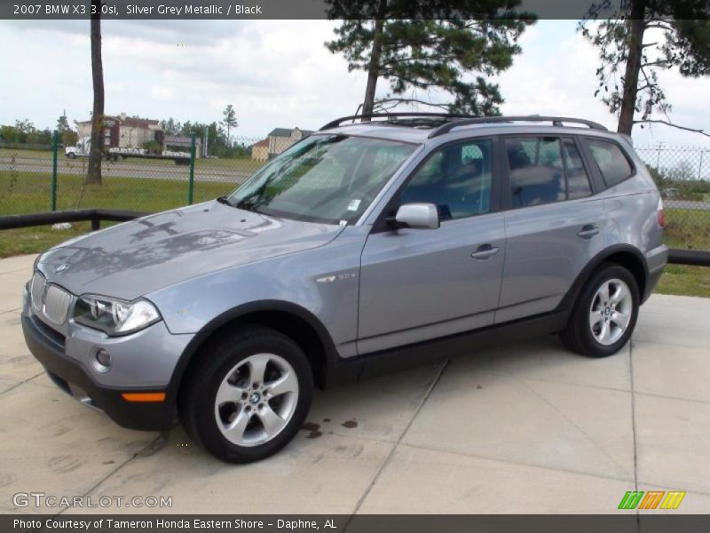 Silver Grey Metallic / Black 2007 BMW X3 3.0si