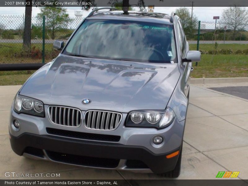 Silver Grey Metallic / Black 2007 BMW X3 3.0si