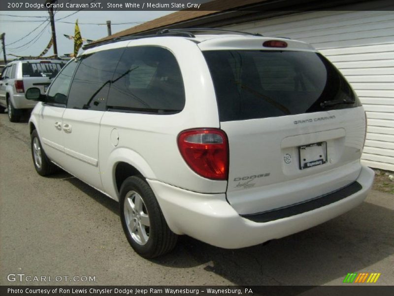 Stone White / Medium Slate Gray 2007 Dodge Grand Caravan SXT