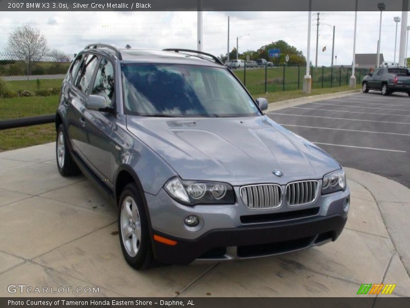 Silver Grey Metallic / Black 2007 BMW X3 3.0si